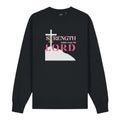 Strength Comes From The Lord Christian Sweatshirt Pink Design